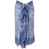 Guru-Shop Sarong Leichter Pareo Schal, Sarong, handbedrucktes..