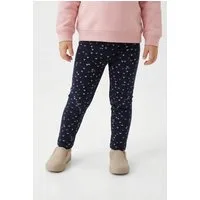 happy girls Strickleggings im süßen Herzchen-Allover
