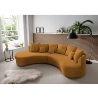 Home affaire Ecksofa Lazio modern und bequem, schmale Armlehnen, tolle Detailverarbeitung, zwei verschiedene Fußfarben wählbar