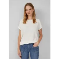 s.Oliver Kurzarmshirt T-Shirt Strukturiertes T-Shirt im Relaxed Fit