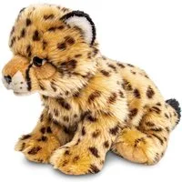 Uni-Toys Kuscheltier Gepard Junges, sitzend - 22 cm (Höhe) - Plüsch-Wildtier - Plüschtier, zu 100 % recyceltes Füllmaterial