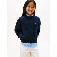 Tommy Hilfiger Strickpullover CABLE SWEATER Kinder bis 16 Jahre