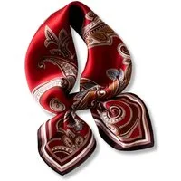 nsihing Seidentuch Damen-Halstuch, Modetuch Bandana Maulbeerseide, Quadratisch, 53 x 53 cm, 1er Pack- Haartuch für Damen & Herren