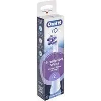 Oral-B iO Strahlendes Weiss 2er, Aufsteckbürste weiß, Für eine aufhellende Reinigung