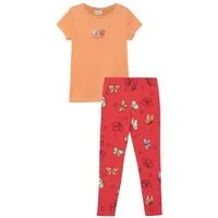 s.Oliver Junior Shirt & Leggings (2-tlg) 2er Set, gemusterte Leggings und Sommershirt, für Girls