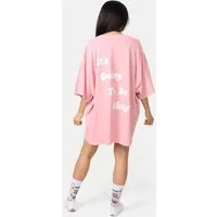 Worldclassca T-Shirt Worldclassca Oversized Print T-Shirt lang Tee Sommer Oberteil NEU