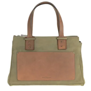 Shopper Leder 43x28cm "Leisure" khaki ranger Ruitertassen 4049-75