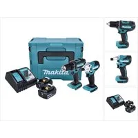 Makita Akku-Schrauber DLX 2339 J Akku Combo Kit DDF 482 Akku Bohrschrauber + DTD 156 Akku