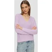 s.Oliver Longpullover Strickpullover Strickpullover mit V-Ausschnitt und Raglan-Ärmeln