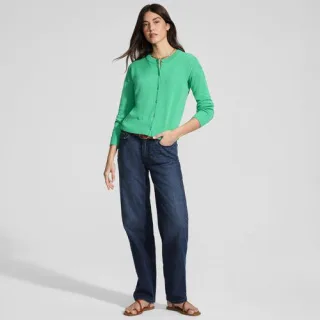 Soft Denim Relaxte Straight Fit Jeans Mid Waist für Damen in Plus-Größe, Damen, size: plus, Blau, Elasthan/Baumwoll-Mischung, by Lands' End