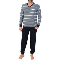 Normann Pyjama Normann Herren Schlafanzug lang mit Bündchen - auch in Übergrössen