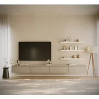 Selsey TV-Schrank BEMMI Hängendes TV-Board mit vier Klappen 300 cm