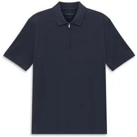 bugatti Poloshirt mit kurzem Reißverschluss