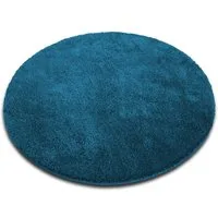 Karat Badematte Bari Hazy, Rund, Badteppich, Viele verschiedene Farben & Größen, Höhe 30 mm, Weicher & dichter Flor, Polyester, Mikrofaser, Rund, besonders weich durch Mikrofaser