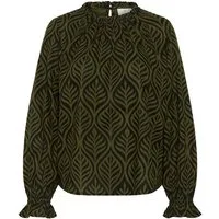 KAFFE Langarmbluse Langarm-Bluse KAvioletta