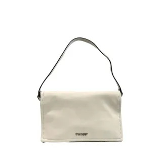 Twinset Weißes PU Damen Schultertasche
