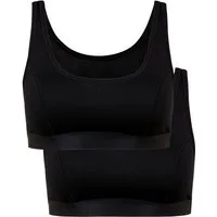 CALIDA Bustier Benefit Women (2er Pack) 2-lagiger Cup-Bereich, ohne Bügel, elastisch, Single Jersey
