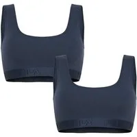 Fila Bügelloser BH (2er Pack) elastisches Unterbrustband, Baumwollmix