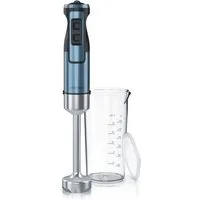 Arendo Stabmixer Edelstahl Pürierstab in Rot mit Messbecher, Handmixer, stufenlose Rege, 1000 W, Turbotaste, Abnehmbarer Mixfuß, GS-Zertifiziert