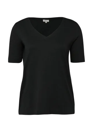s.Oliver - T-Shirt schwarz - Gr. - 50