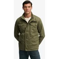 Superdry Parka MILITARY M65 JKT mit Markenlabel, aus Baumwolle, Regular Fit, hochschließender Kragen