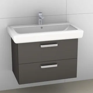 Artiqua 413 Waschtischunterschrank für IT! 121980 Stahlgrau Metallic, 413-WU2L-K113-7141-88 413-WU2L-K113-7141-88