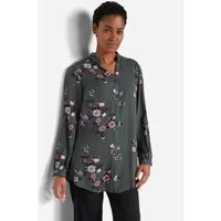 bonprix Longbluse in lockerer Tunika-Passform, aus Viskose, hinten länger geschnitten