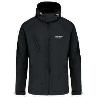 Softshell Hooded Jas von Ballin Est. 2013 in der farbe Schwarz und in größe XL.