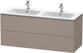 Duravit L-Cube Waschtischunterbau wandhängend Basalt Matt 1290x481x550 mm - LC625804343 LC625804343