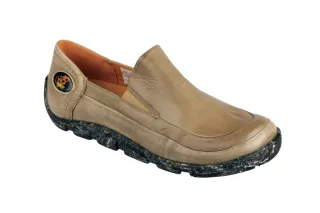 Eject 12993 Flight_H Herren Slipper beige Echtleder naturgegerbt Gummisohle
