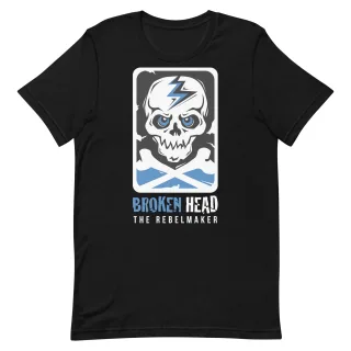Broken Head T-Shirt Blau