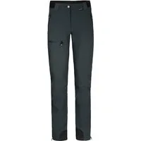 Bergson Outdoorhose BRYNE Damen Winter Softshellhose, mit warmem Innenfleece und voll elastischem Gesäßeinsatz, Kurzgrößen, dunkel grau