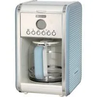 Amerikanische Vintage , Filtermaschine hellblau/creme, 4-12 Tassen