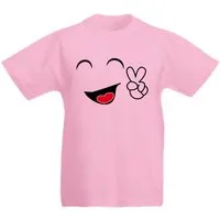 G-graphics T-Shirt Smiley Kinder T-Shirt mit coolem Motiv als Frontprint