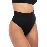 Smilodox String Nysa, Mid Waist Miederslip Shaping Tanga, Formende Shapewear Figurformende Miederhose, Seamless Unterwäsche Unterhose