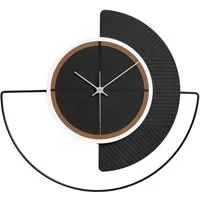 ONZENO Wanduhr THE BALANCED. 54.5x50x1.4 cm (handgefertigte Design-Uhr)