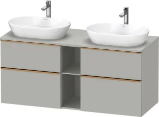 Duravit D-Neo Konsolenwaschtischunterbau wandhängend Betongrau Matt 1400x550x664 mm - DE4970B0407000 DE4970B04070000