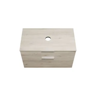 Burgbad Waschtischunterschrank Eqio 619x1000x550 Eiche Dekor Flanelle, WXXH100F2632 WXXH100F2632