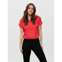 ONLY T-Shirt ONLMOSTER – Kurzarmshirt mit Aufschlag und klassischem Look Viskosemischung, regular fit