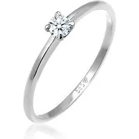 Elli DIAMONDS Verlobungsring Diamant Weiß Brillantschliff (0.06 ct) 585 Weißgold