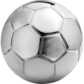 Zilverstad Spardose Fußball versilbert anlaufgesch. A6007260