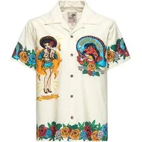 KingKerosin Kurzarmhemd Acapulco Gold mit auffälligem Artwort-Print