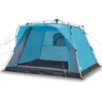 vidaXL Kuppelzelt Campingzelt 4 Personen Blau Quick Release, (1 tlg)