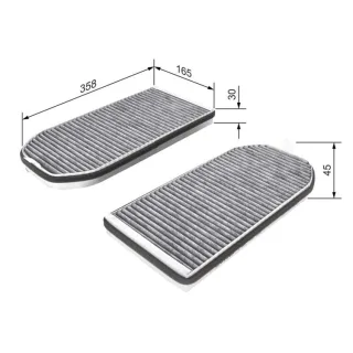 Bosch Aktivkohle-Innenraumfilter BMW 7er E38