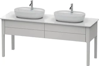 Duravit Luv Konsolenwaschtischunterbau bodenstehend Nordic Weiß Seidenmatt 1733x570x743 mm - LU9562B LU9562B3939
