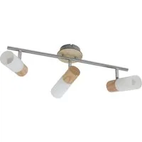 Lindby Deckenstrahler Christoph, Holz IP20, 3 x 5 W LED