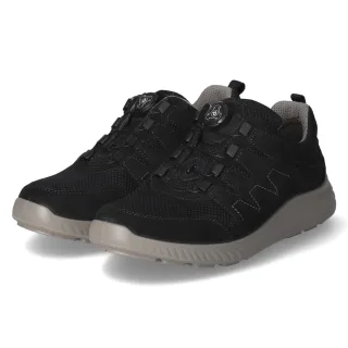 Jomos Schnürschuhe - Gr. 42 - Blau - Leder & Textil