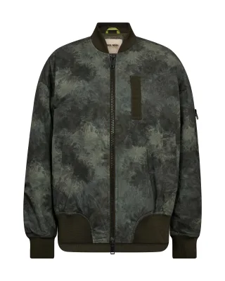 MOS MOSH - MMRuby Print Bomber Jacket olive night - Gr. - M