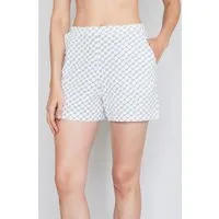 JOOP! Schlafshorts Cosy mit Cornflower-Allovermuster, elastischer Bund