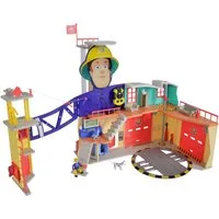 SIMBA Spiel-Feuerwehrwache Feuerwehrmann Sam, Mega-Feuerwehrstation XXL, mit Licht und Sound